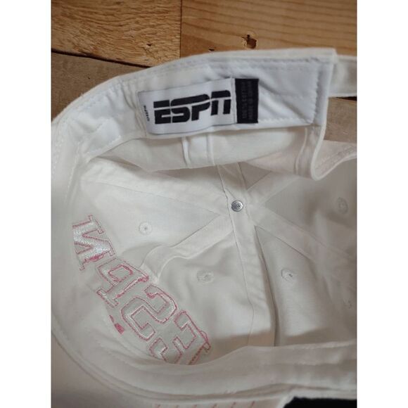 ESPN Zone Baltimore White Baseball Cap with Pink Writing - Adjustable - Picture 2 of 5